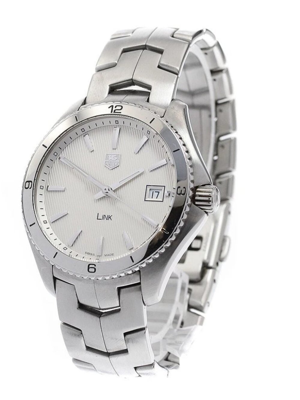 TAG HEUER Link WAT1111 Date Silver Dial Quartz Men's Watch_957721